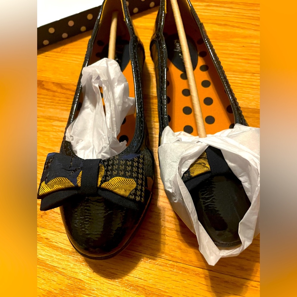 Gold and Navy Blue Ruby Shoo slip-on